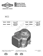 Preview for 1 page of Briggs & Stratton 290000 A Operator'S Manual