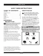 Preview for 2 page of Briggs & Stratton 30205 Operator'S Manual