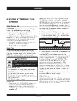 Preview for 7 page of Briggs & Stratton 30219 Operator'S Manual