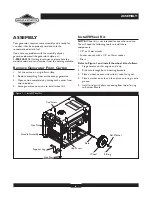 Preview for 6 page of Briggs & Stratton 30238 Owner'S Manual