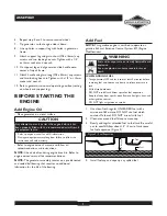 Preview for 7 page of Briggs & Stratton 30238 Owner'S Manual