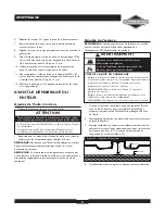 Preview for 21 page of Briggs & Stratton 30238 Owner'S Manual