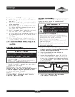 Preview for 35 page of Briggs & Stratton 30238 Owner'S Manual