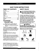 Preview for 2 page of Briggs & Stratton 30244 Operator'S Manual