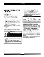 Preview for 7 page of Briggs & Stratton 30244 Operator'S Manual