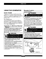 Preview for 8 page of Briggs & Stratton 30244 Operator'S Manual