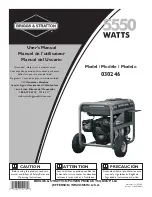 Preview for 1 page of Briggs & Stratton 30246 User Manual