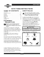 Preview for 2 page of Briggs & Stratton 30246 User Manual