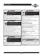 Preview for 3 page of Briggs & Stratton 30246 User Manual