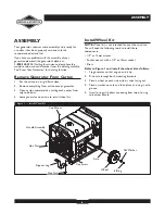 Preview for 6 page of Briggs & Stratton 30246 User Manual