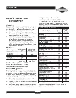 Preview for 11 page of Briggs & Stratton 30246 User Manual