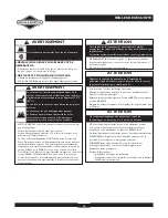 Preview for 18 page of Briggs & Stratton 30246 User Manual