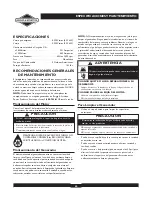 Preview for 40 page of Briggs & Stratton 30246 User Manual