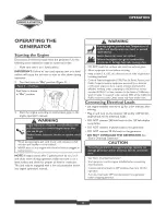 Preview for 8 page of Briggs & Stratton 30252 Operator'S Manual