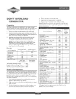 Preview for 12 page of Briggs & Stratton 30252 Operator'S Manual