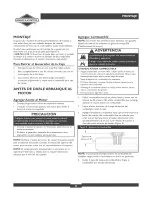 Preview for 22 page of Briggs & Stratton 30252 Operator'S Manual