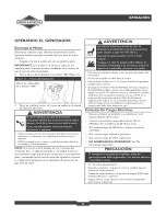 Preview for 24 page of Briggs & Stratton 30252 Operator'S Manual