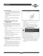 Preview for 25 page of Briggs & Stratton 30252 Operator'S Manual