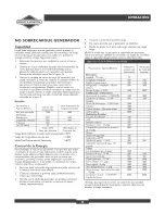 Preview for 28 page of Briggs & Stratton 30252 Operator'S Manual