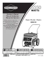 Briggs & Stratton 30253 Operator'S Manual preview