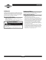 Preview for 30 page of Briggs & Stratton 30253 Operator'S Manual