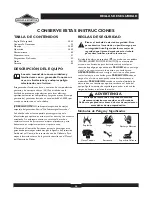 Preview for 34 page of Briggs & Stratton 30253 Operator'S Manual