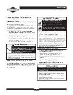 Preview for 42 page of Briggs & Stratton 30253 Operator'S Manual