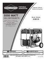 Briggs & Stratton 30325 Operator'S Manual preview