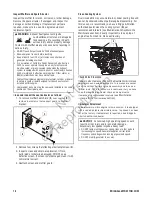 Preview for 18 page of Briggs & Stratton 30467 Operator'S Manual