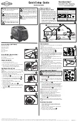 Preview for 1 page of Briggs & Stratton 30553 Quick Setup Manual