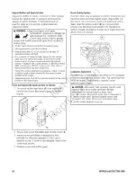 Preview for 20 page of Briggs & Stratton 30555 Operator'S Manual