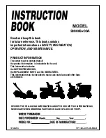 Briggs & Stratton 309006 00A Series Instruction Book preview