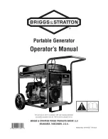 Preview for 1 page of Briggs & Stratton 316916GS Operator'S Manual