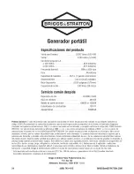 Preview for 48 page of Briggs & Stratton 316916GS Operator'S Manual