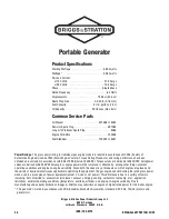 Preview for 24 page of Briggs & Stratton 3250 Series Operator'S Manual