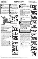 Briggs & Stratton 3400 MAX PSI Quick Setup Manual предпросмотр