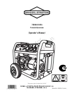 Briggs & Stratton 3750A Operator'S Manual preview