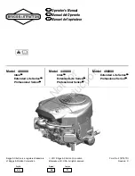 Briggs & Stratton 400000 Intek Operator'S Manual preview