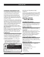 Preview for 8 page of Briggs & Stratton 40221 Installation, Start-Up And Operator'S Manual