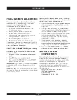 Preview for 18 page of Briggs & Stratton 40221 Installation, Start-Up And Operator'S Manual