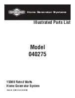 Preview for 1 page of Briggs & Stratton 40275 Illustrated Parts List