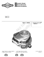 Briggs & Stratton 490000  Vanguard Gaseous Operator'S Manual preview