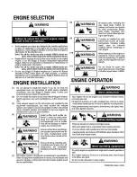 Preview for 3 page of Briggs & Stratton 60700 Series Operating And Maintenance Instructions Manual