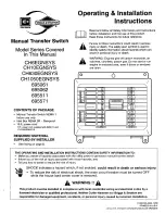 Preview for 1 page of Briggs & Stratton 695061 Series Operating & Installation Instructions Manual