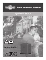 Preview for 1 page of Briggs & Stratton 6kVA Generating Set Operator'S Manual