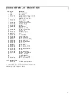 Preview for 3 page of Briggs & Stratton 71020 Illustrated Parts List