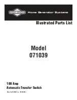 Preview for 1 page of Briggs & Stratton 71039 Illustrated Parts List