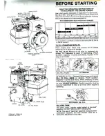 Preview for 3 page of Briggs & Stratton 80200 Series Operating And Maintenance Instructions Manual