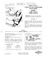 Briggs & Stratton 82500 Operating And Maintenance Instructions Manual preview