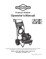 Предварительный просмотр 1 страницы Briggs & Stratton 853212 Operator'S Manual